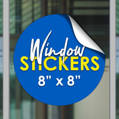 8x8 window sticker