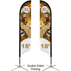 XL feather flag with xbase