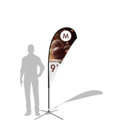 Medium singled sided flag