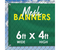 6' x 4' Mesh Banner