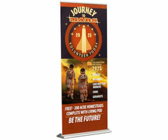 36" wide Pro Series Retractable Banner Stand with Graphic