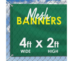 4' x 2' Mesh Banner