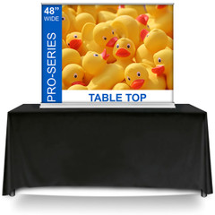 48" table top pro series banner stand