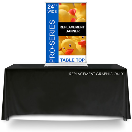 Replacement Banner for 24" Retractable Banner Stand