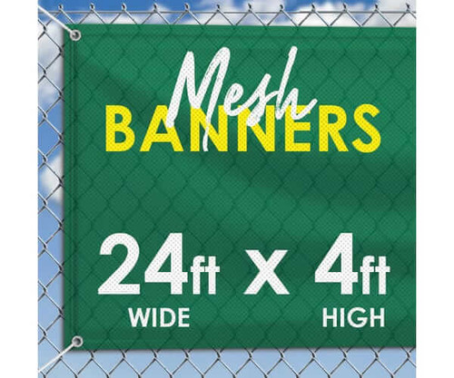 24' x 4' Mesh Banner