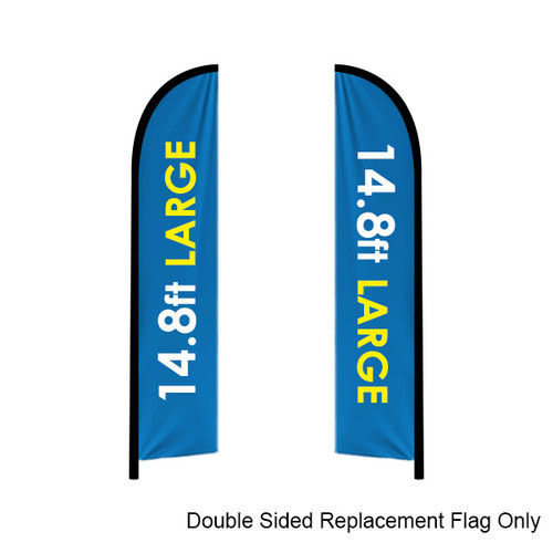 Large double sided replacement flag banner