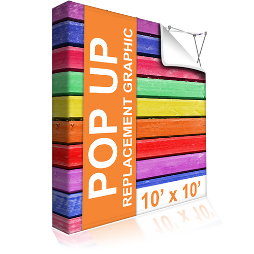 10X10 Replacement graphic for pop up frame