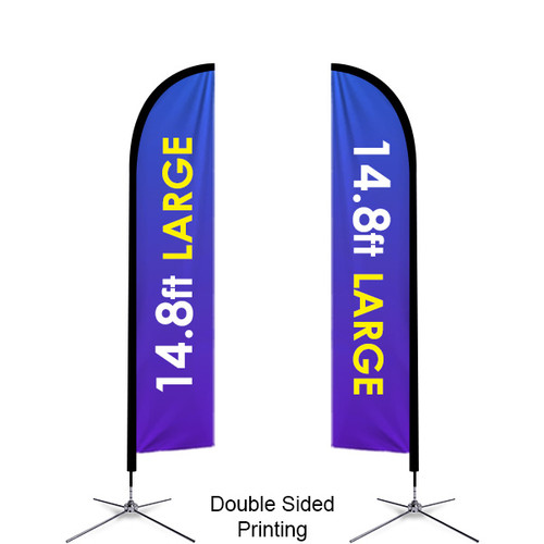 Large double sided flag banner