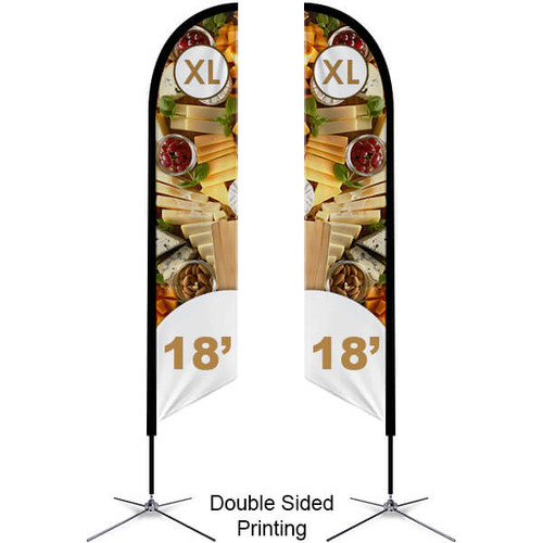 XL feather flag with xbase