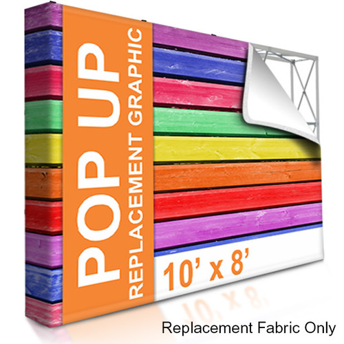 Replacement Graphic for Tension Fabric Pop Up Tradeshow Backdrop 10' x 8'