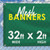 32' x 2' Mesh Banner