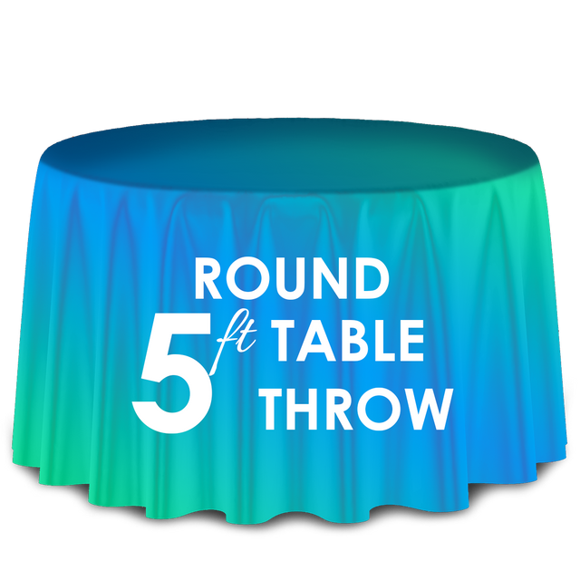 Custom Printed Table Throws And Stands Custom printed table throws and stands