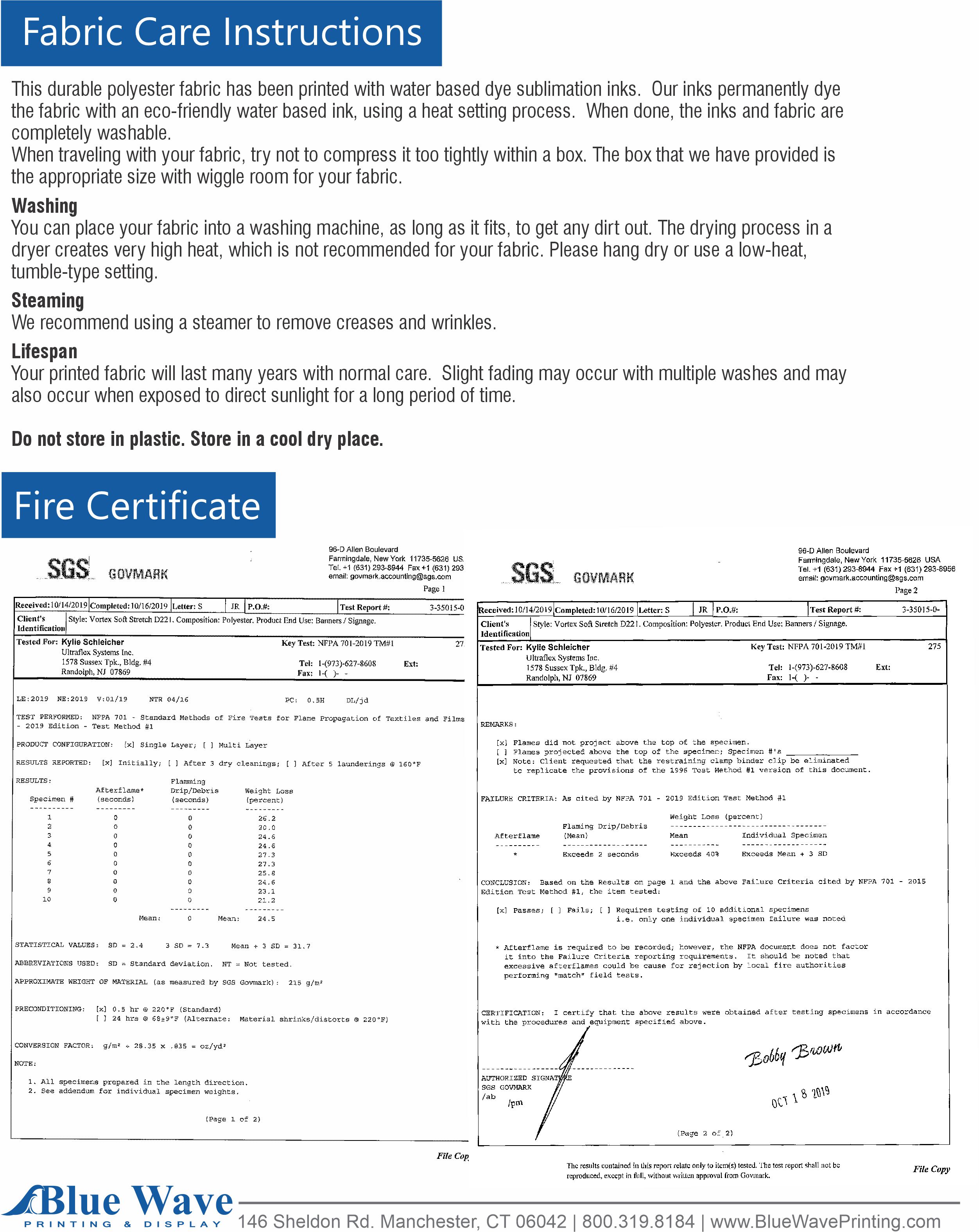 fabric care instructions