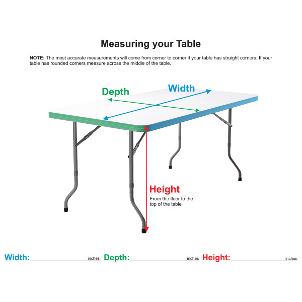 How to measure your table