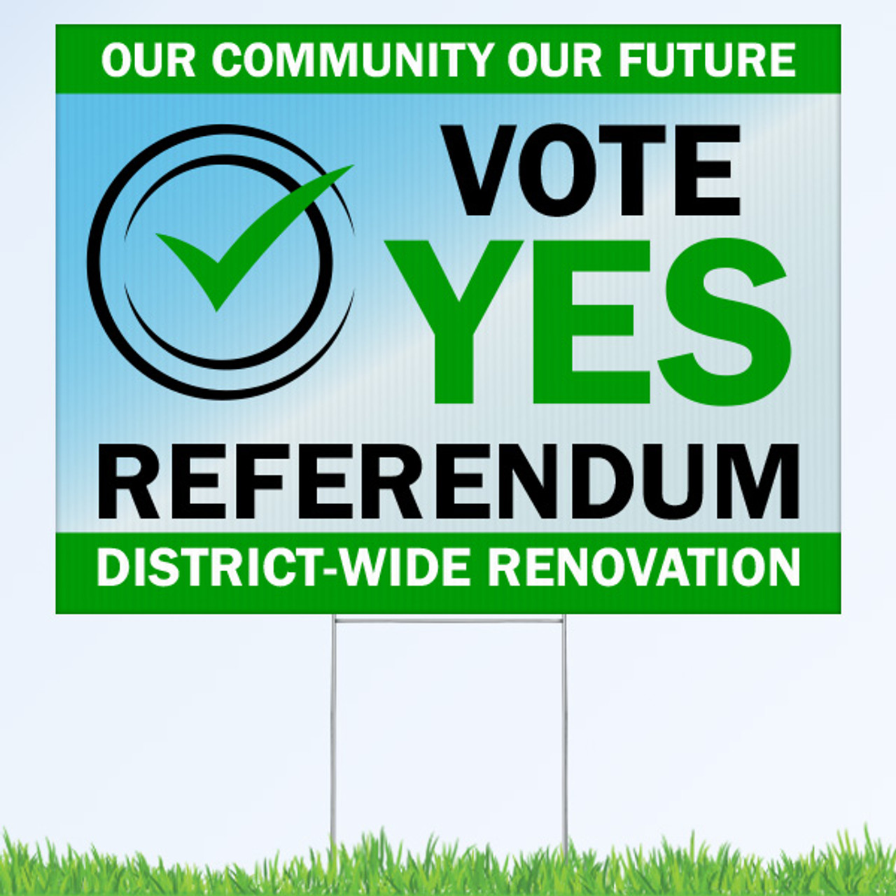 Can Someone Put a Political Sign in My Yard? Blue Wave Printing & Display