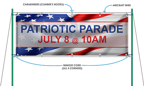 How to hang a vinyl banner outside How to hang a vinyl banner outside