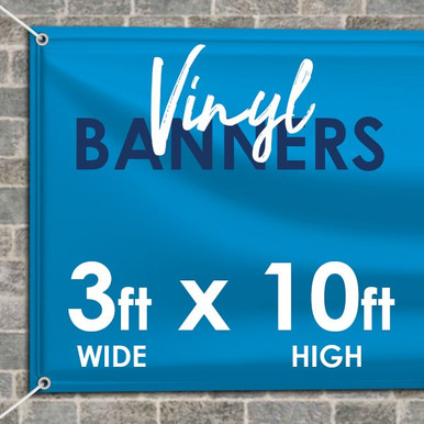 Custom Banner 3ft x 15ft Custom Vinyl Banner for