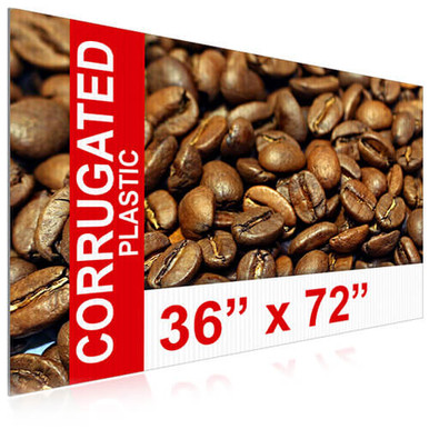 Custom Corrugated Plastic Signs 36x72