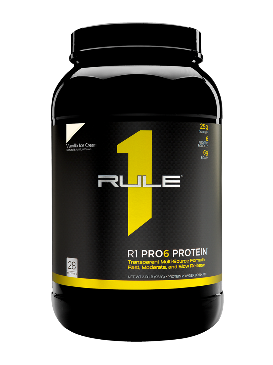 R1 PRO6 PROTEIN
TRANSPARENT MULTI-SOURCE FORMULA
25g multi-source protein^^
Faster, moderate, slower release
Full protein transparency
Whey isolate, hydrolysate isolate & native isolate
Micellar casein & egg white proteins
Over 12g EAA including 6g BCAAs^^
Use around workouts, between meals, or as a protein snack
Carefully blended and packaged in a GMP facility in the USA