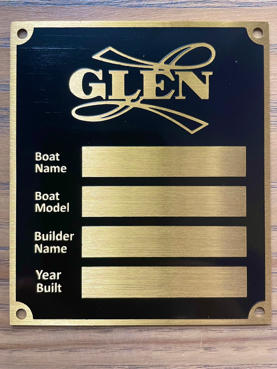 Name Plate Designs with Brass Finished