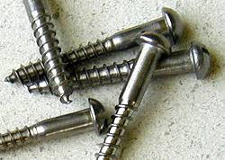 thumbnail image 2 of Solid Bronze Wood Screws – Threaded, Slot-Drive – Choice Of Sizes 3.0x16mm To 6.0x100mm 2 of 5