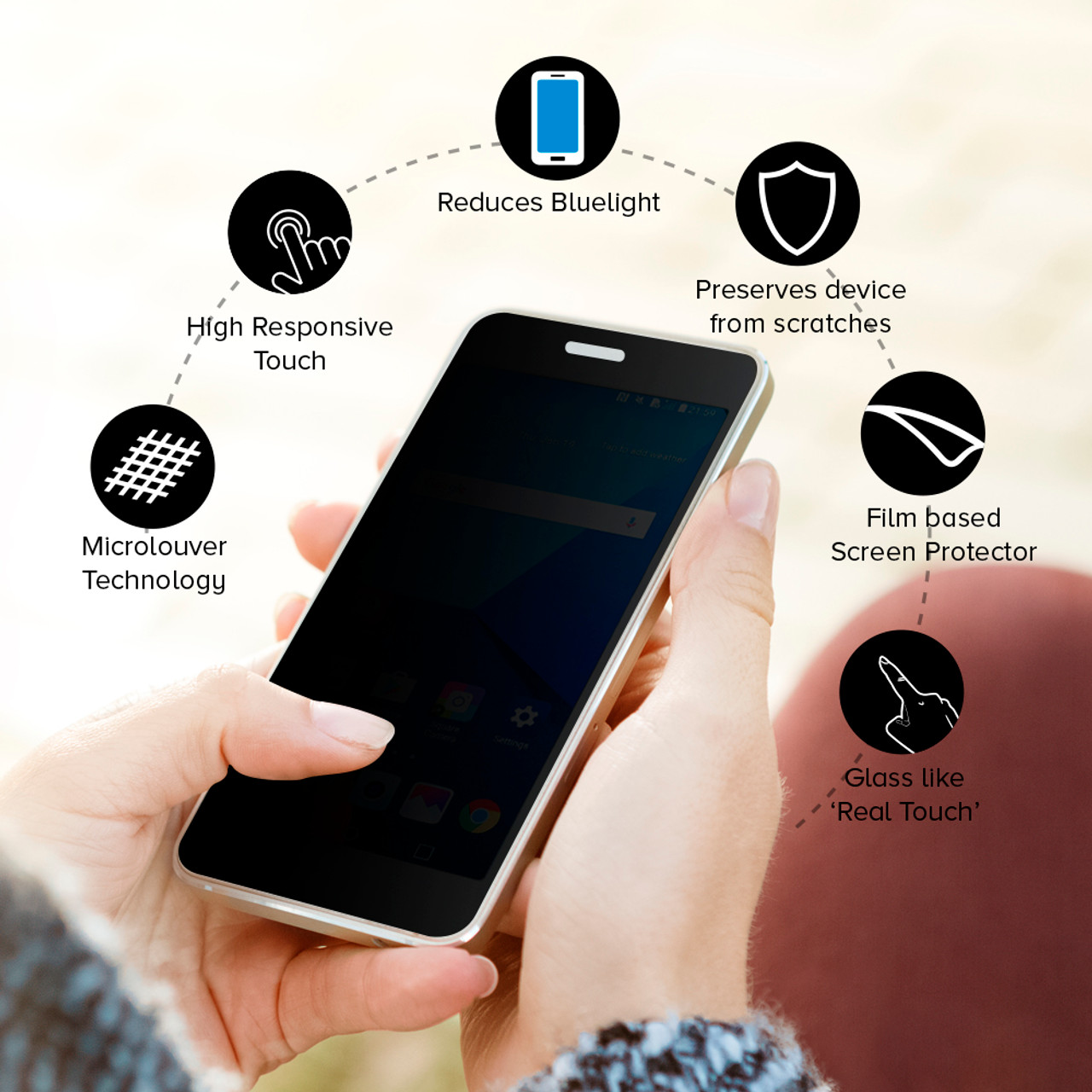 Blackview BV9900 Pro Screen Protector - Privacy Plus