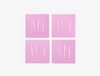 The Night You Left Coasters - Pink