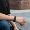 Chelsea Black Leather Bracelet