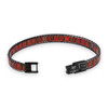 Mosaic Red Glass Bead Bracelet