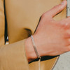 Serpente Chain Rhodium Plated Silver Bracelet