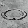 Serpente Chain Rhodium Plated Silver Bracelet