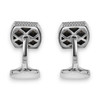 Tonneau Ascot Horse Cufflinks With Black Mother Of Pearl