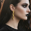 Gold Triple Arrowhead Earrings