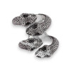 4 Head Snake Ring Sterling Silver With Stones