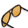BANG - Gloss Black w. Gold Metal / Orange Gradient Lens