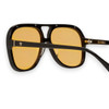 BANG - Gloss Black w. Gold Metal / Orange Gradient Lens