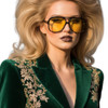 BANG - Gloss Black w. Gold Metal / Orange Gradient Lens