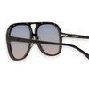 BANG - Gloss Black w. Matte Black Metal / Blue to Rose Gradient Lens
