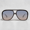 BANG - Gloss Black w. Matte Black Metal / Blue to Rose Gradient Lens