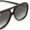 BANG - Gloss Black w. Gold Metal Trim / Black Gradient Lens