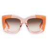 COLTRANE - Transparent Pink w. Blush Corners / Brown Gradient Lens