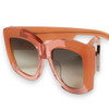 COLTRANE - Transparent Pink w. Blush Corners / Brown Gradient Lens