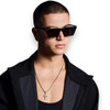 ROYALE - Gloss Black w. Silver Metal / Black Lens