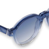 MOTEL - Transparent Blue Fade to Crystal w. Silver Metal / Blue Gradient lens