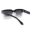 ROOSEVELT - Gloss Black To Crystal Fade w. Silver Metal / Black Gradient Lens