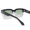 ROOSEVELT - Gloss Black To Crystal Fade w. Silver Metal / Light Green Gradient Lens