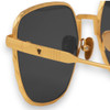 DOTAN - Brushed Gold Titanium / Black Lens