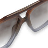 RODEO - Matte Transparent Chocolate Fade to Crystal w. Gold Metal / Brown Gradient Lens