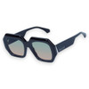 MONOLITH - Gloss Black w. Silver Metal Trim / Olive to Rose Gradient Lens