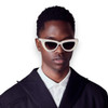 LAFAYETTE - Light Tan Beige Splice w. Rose Gold Metal / Brown Gradient Lens